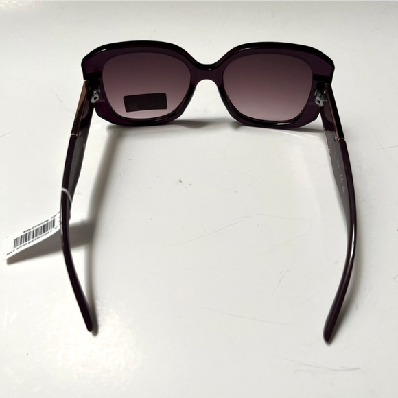 New GUESS Oversized Square Sunglasses GO00074 Acetate Purple Mauve Gold main image 5